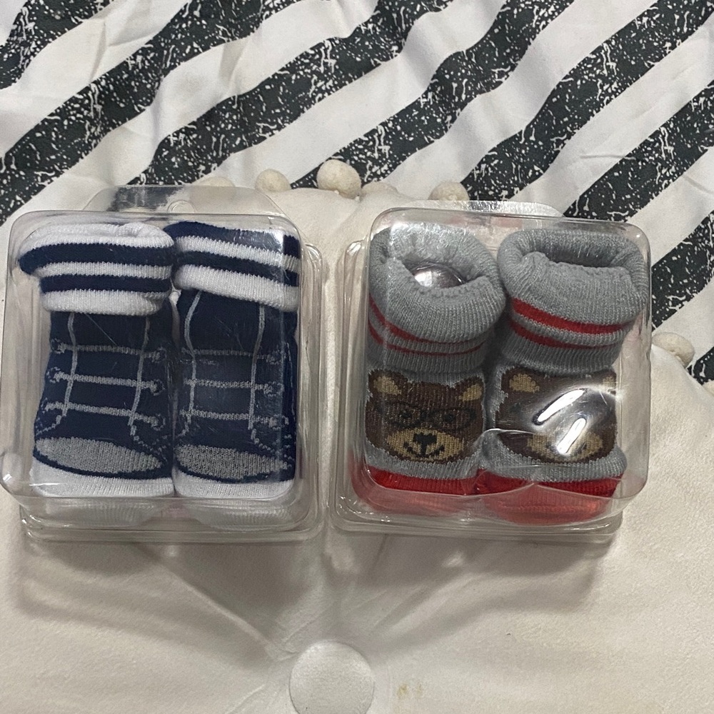 Swiggles Navy and Red Kids Slippers Set
